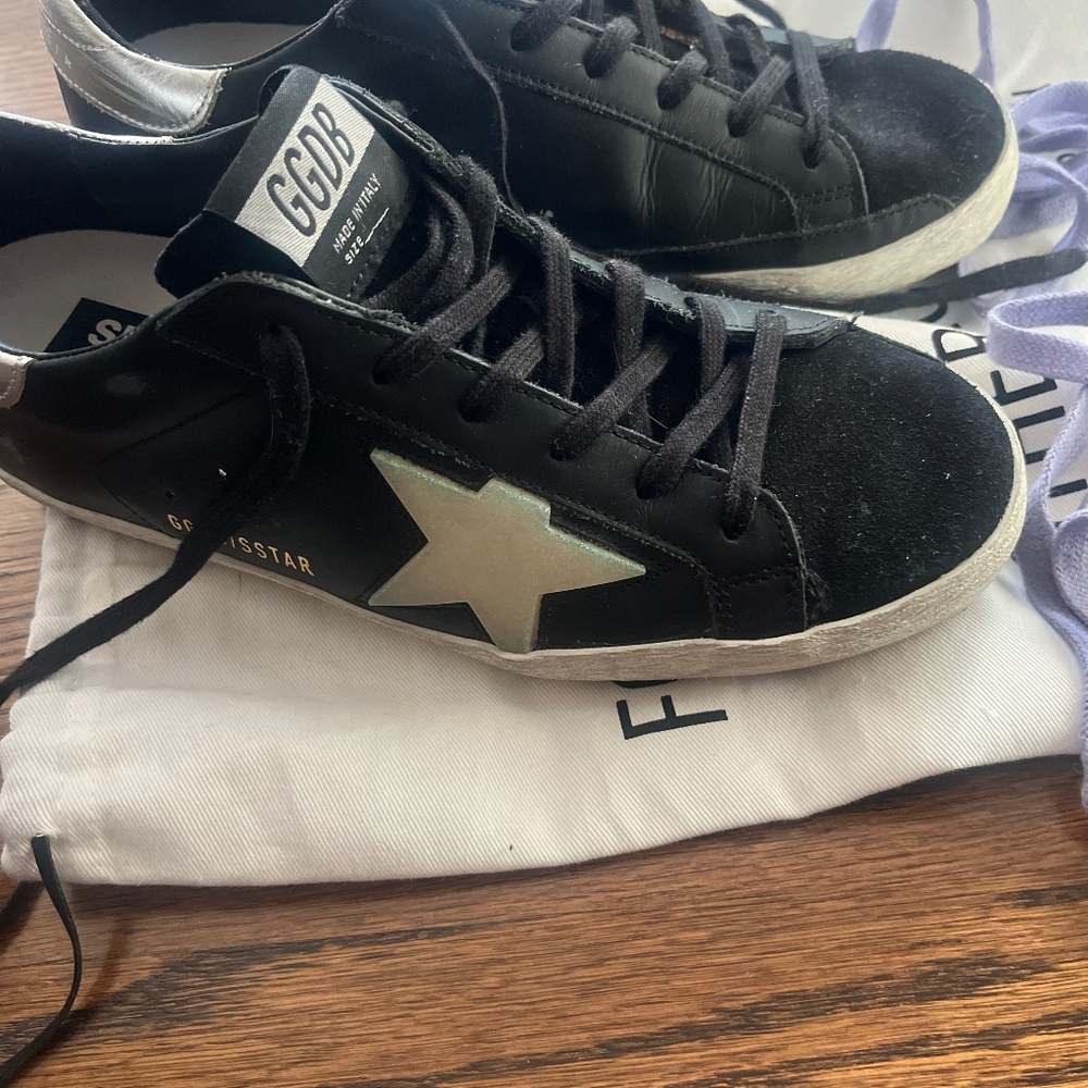Golden Goode Superstar in black Size 38